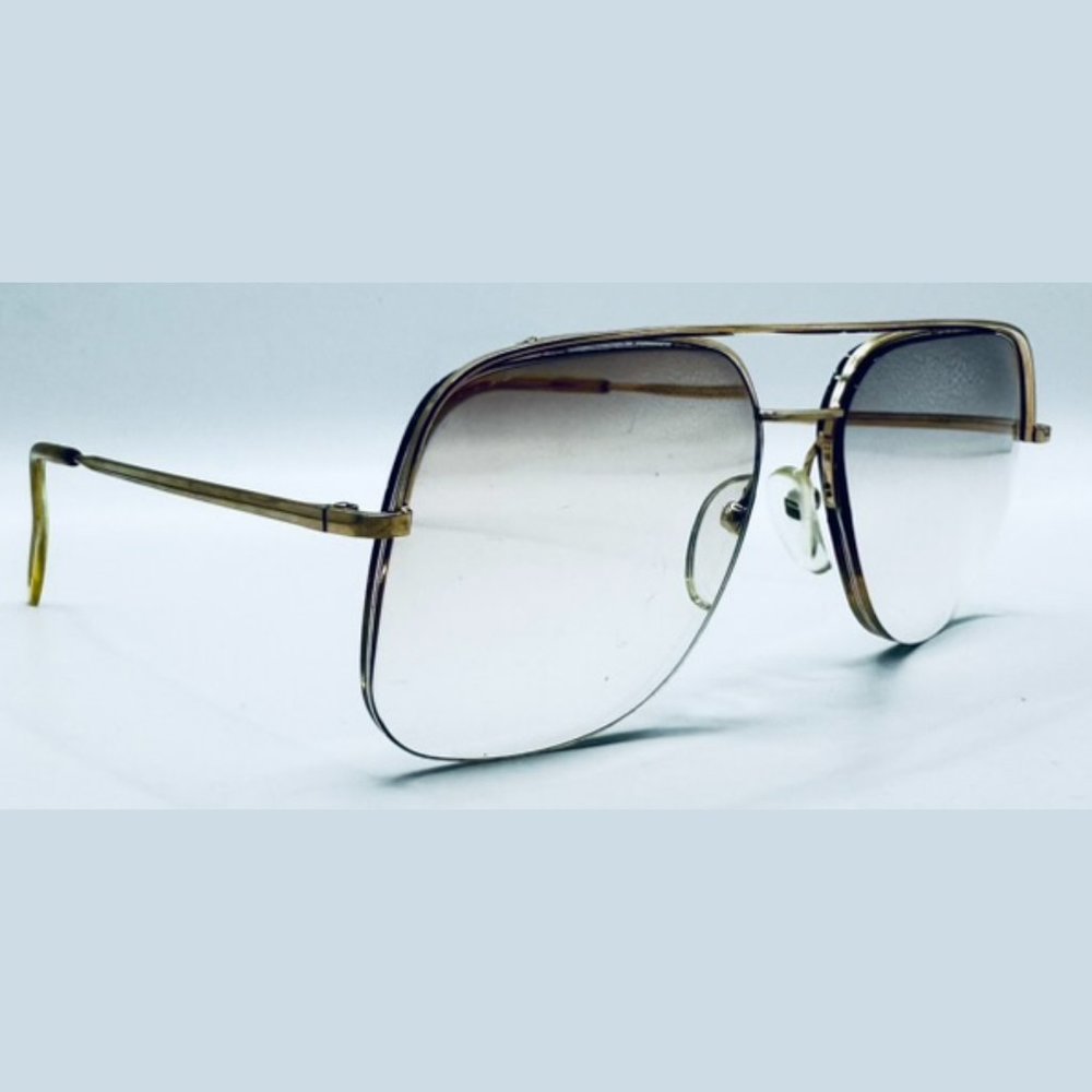 Vintage Logo Paris Gold Pilot Sunglasses Frames Only